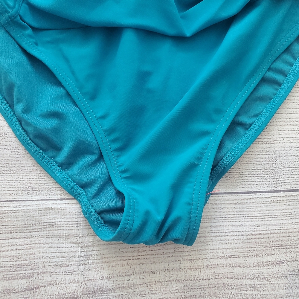 H2OH Women's one piece swimsuit. Size medium. Teal. - Picture 5 of 7